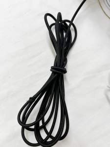 1Meters (4mm)Quality Getah Bulat Getah Seluar Getah Mask Elastic Knicker Round Elastic 圆形松紧带高弹力