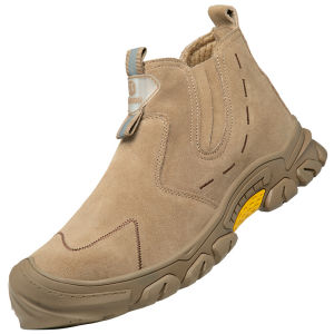 Summer Deodorant Breathable Safety Shoes Men Anti Smash Anti Puncture Anti Scalding Wear Resistant Steel Toe Work Boots