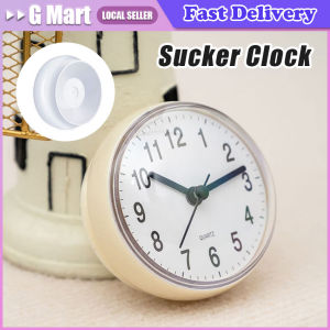 Digital Led Clock Sucker Waterproof Wall Operated Liquid Crystal Anti-fog White Office Bathroom Kitchen Bathroom Bath Shower Clock Suction Cup Analog Wall Clock Waterproof Modern Minimalist Mini Sucker Clock Art Battery Powered Shower Clocks