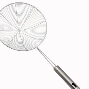 Stainless Steel Skimmer Solid Spider Strainer Ladle Stainless Steel Kitchen Utensil Tool French Fries Fish Frying Utensil
