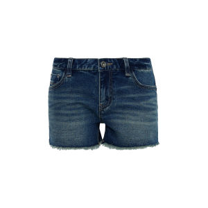 audwyn | Low Rise Washed Denim Shorts Tassel Skinny