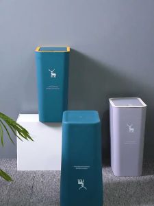 Thùng Rác Nắp Bật Nhấn Nút Thiết Kế Siêu Tiết Kiệm Không Gian Nhựa PP