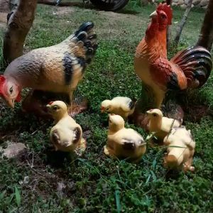 Gà Trống Gà Máy Sân Vườn – Tượng Đàn Gà Đại Sân Vườn – Tượng Trang Trí Sân Vườn - Gà Máy Ấp Trứng