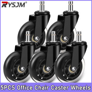 5 Pcs 3-inch M10/M1 PU Screw Roller Ice Wheel Electrophoresis Entertainment Equipment Scooter Universal Mute Caster