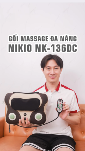 Máy Massage Cổ Vai Gáy Đấm Bóp Lưng Giảm Đau Mỏi Nikio NK-136 - 3 Chế Độ 3 Cường Độ Xoa Bóp Tùy Chỉnh Theo Nhu Cầu