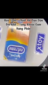 Bao cao su Extreme Together  siêu mỏng nhiều gel phôi hồng hương thơm hộp 12 bcs