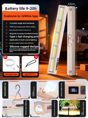 BOLUNKE | Rechargeable Emergency Magnetic LED Light Bar