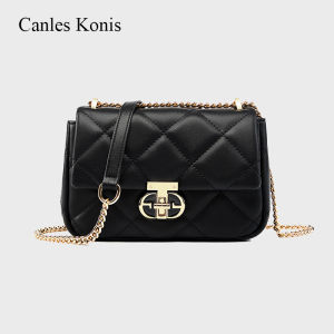 Canles Konis Store Womens Crossbody Bag Commuter Single Shoulder Handbag Soft Fabric Lining Alloy Lock Clutch for Youth
