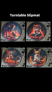 แผ่นรองแผ่นเสียง Turntable Felt Slipmat ลาย Bulldog 12" LP vinyl record
