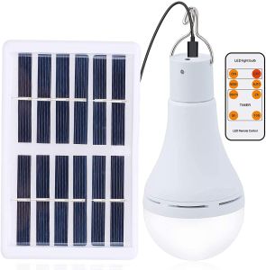 Solar LED Outdoor Camping Light Portable Emergency Light Rechargeable Tent Light