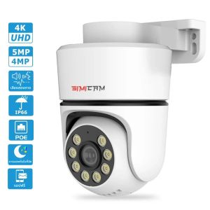 4K POE PTZ กล้อง IP ความปลอดภัย ONVIF สีกลางแจ้ง Night Vision สมาร์ท AI P2P PAN TILT พร้อม Motion Detection Two WAY Audio SD สล็อต