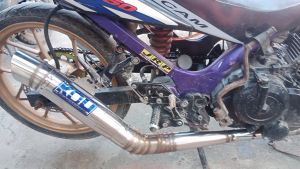 Kou Super Open 63mm and 51mm Pinaka Mura na Motorcycle Exhaust Muffler Pipes ( wave 100 / Xrm 125 fi / smash 115 / wave 125 / Tmx / raider 150 fi / Rs 125 150/ fury / sniper / Mio / Honda click / Nmax / Aerox / Beat / racal / sym / rusi / motorstar