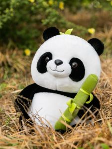 QIAOSHANG | Đồ Chơi Gấu Bông Gấu Trúc Ôm Tre Đáng Yêu