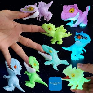 Glow-in-the-Dark Children Dinosaur Toy with Movable Joints