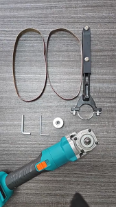 Hand Angle Grinder Converter To Belt Sander Machine With 80/400 Grit Sand Belt Grinder Refitting Belt Sander Woodworking Tool