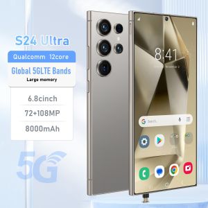 S24 Ultra Cellphones Smartphone 16GB RAM+512GB ROM Android14 8000mA Battery Gaming Phone