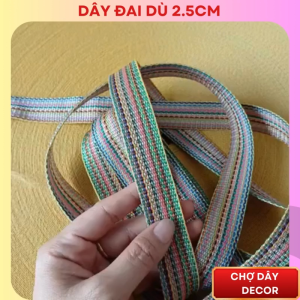 10m dây đai dù dây cột vòng dây đan giường xếp dây đan võng dây dù dẹt cột hàng dây cột bạt.