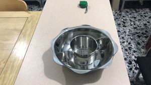 Nồi lẩu inox 3 ngăn xoong nấu lẩu bằng inox hình tròn 3 đáy riêng biệt giá rẻ chất lượng uy tín