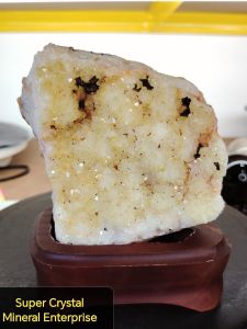 Brazil High Gred Citrine Cluster Ornament C11