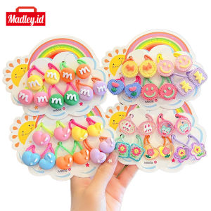 MAdley HairTie Premium Set 10Pcs: iKat Rambut Korea Lucu untuk Karakter Anak Perempuan KCR48