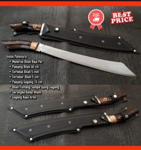 Golok fatimura bahan baja per asli | golok berkebun | golok pemotong bambu | Golok pemotong kayu | golok sembelih bahan baja perr tebal dan kokoh panjang bilah mulai dari 30cm sd 40cm