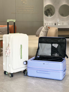 Expandable Side Open Luggage Suitcase for Men And Women 20 Inch Ultra Lightweight Check in Bag Multifunctional PC Pull Rod Box