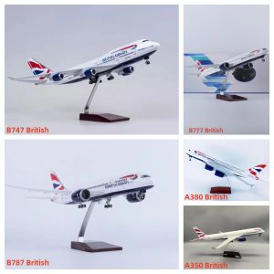 Mô Hình Máy Bay Nhựa Đúc British Airways A350 Tỷ Lệ 47CM Đồ Chơi Máy Bay Sưu Tầm Có Đèn Và Bánh Xe Dành Cho Người Lớn 18+