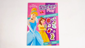 Disney Princess Sticker Play Activity Book With Mazes Puzzles & 60+ Stickers For Kids