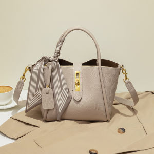 PINMU | 2026 New Fashion Spring Summer Leather Bucket Bag Handbag