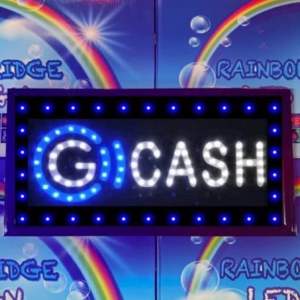 RAINBOW BRIDGE LED SIGNAGE G-CASH (New2266-Small-Large) #SIZE: W48cm & W60cm #881