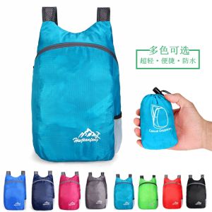 Ultra-Light Foldable Travel Backpack Double Shoulder Bag Women Hiking Ultra-Thin Waterproof Outdoor Sports Mens Backpack