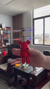 LYZRC New Induction Bear Flying Light Up Toy Gifts for Boys and Girls