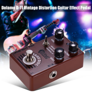 Dolamo D-11 Vintageกีตาร์บิดเบี้ยวที่มีปริมาณกรองและการควบคุมการบิดเบือนTrue Bypass Designสำหรับกีตาร์ไฟฟ้า