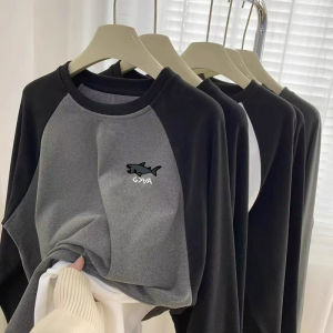 Áo Sơ Mi Nam Dài Tay Dày Dặn Rộng Rãi Mùa Đông Thời Trang Thường Ngày in Họa Tiết Động Vật Áo Lót Mùa Đông Thoải Mái