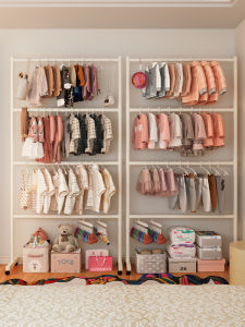 QYLIFE | Portable Step-in Wardrobe Rack Iron