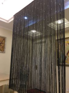Wedding Door Curtain Crystal Bead Curtain Living Room Partition Tassel Curtain Hotel Entrance Decorative Curtain Bedroom Partition