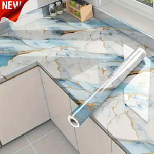 Self adhesive wallpaper decoration moisture-proof and waterproof modern style bathroom cabinet countertop wall stickers
