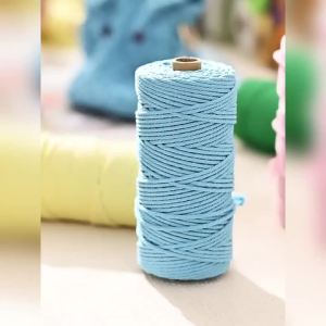 100m Macrame Cord 3mm/4mm 100% Cotton Rope for Handmade Plant Hanger DIY Wall Hanging Making Arts Crafts Cotton Cord