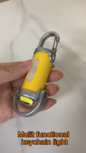 Asafee YS087 Mini EDC Flashlight Bulit-in 14500 Battery Super Bright COB LED Flashlight 7 Mode Lights USB Rechargeable Waterproof Lantern Lightweight Po-cket Samll Lamp