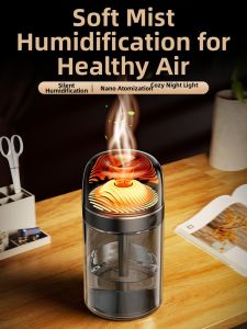 Smart Humidifier Portable Air Purifier Office Desk Bedroom Car Use Silent Essential Oil Diffuser Small Night Light F2971