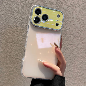 Luxury Colorful Aurora Laser Camera Protection Case For iPhone 17 16 14 15 Plus 13 12 11 Pro Max Hybrid Shockproof Bumper Cover