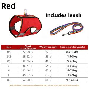 HCPET | Pet Vest Leash For Small Dogs And Puppies