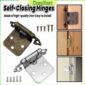 C.N 2Pcs Self-Closing Cabinet Hinges for Secure Home Storage