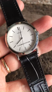 đồng hồ nam tay nhỏ si Nhật thương hiệu Seiko dây da size mặt 33/35mm