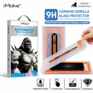 iMoke 9H Corning Gorilla Tempered Glass For iPhone 18/17/16/15/14/13/12/11 Pro Max