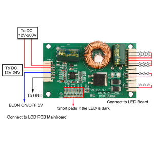 occkic | LED LCD TV Universal Backlight Driver Module LED Inverter Board 14-65 Inch Boost Constant Current Converter Booster Adapter