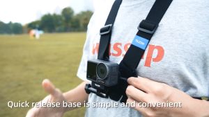 New Model! TELESIN S2-CGP-01 Quick-Release Vest Chest Mount Strap Chesty for Action Cam Gopro Osmo Insta360 DJI