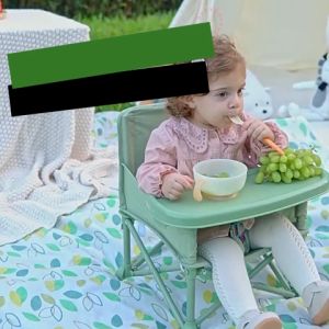Cute Child Baby Eating Chair Sturdy Adjustable Toddler Feeding Portable Foldable Chair Baby Play Chair