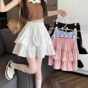 Váy Ngắn Chữ a Cạp Cao Cỡ Lớn Cho Nữ Mùa Hè 2024 Váy Ngắn Xếp Ly Kiểu Dáng Quả Lê Cho Dáng Người Nhỏ Nhắn