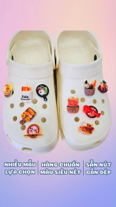 Charm gắn dép A73 sticker gắn dép sục mẫu phụ kiện trang trí charm dép